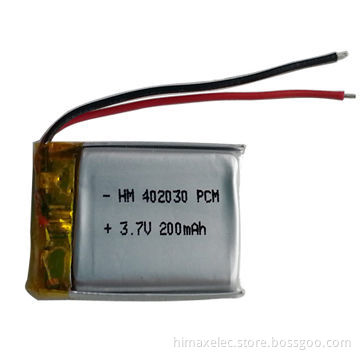Hot-sales 402030 lithium polymer battery, Over 500 cycle lifespan,small orders are accepted